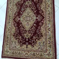 فرش1در1ونیم لاکی کرم