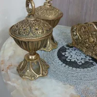 تعدادی وسایل تزئینی برنجی به فروش میرسد|مجسمه، تندیس، ماکت|تهران, دولاب|دیوار