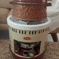 چراغ نفتی خوراک پزی آنتیک ژاپنی نونوقابلمه قلم زنی