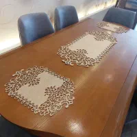 رومیزی چرم اکلیلی خارجی با آستر نمدی|پرده، رانر، رومیزی|رشت, گلباغ نماز|دیوار