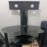 میز شیشه ای تلویزیون