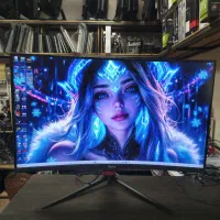 مانیتور گیمینگ gplus 32 inch 180Hz 2k خمیده درحد|قطعات و لوازم جانبی رایانه|تهران, شیخ هادی|دیوار