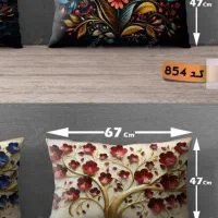 روبالشتی مخمل دو رو طرح رخساره کد 7995|رختخواب، بالش، پتو|قزوین, |دیوار