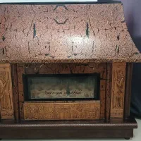 بخاری گازی طرح شومینه در حد نو