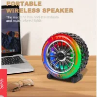 اسپیکر بلوتوثی ZQS-818 طرح لاستیک با رقص نور RGB