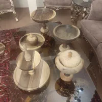 سرویس پذیرایی چوب گردو شش تکه اصل در دو مدل|ظروف سرو و پذیرایی|میانه, |دیوار