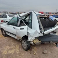 پراید ۱۴۱ سفید تصادفی