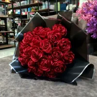 دسته گل روبانی