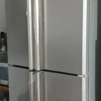 یخچال و فریزر چهار درب رنگ سیلور برند CK