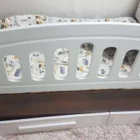 گارد محافظ تخت نوزاد نوجوان سفید صدفی