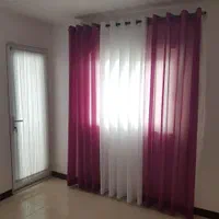 پرده پانج آماده صورتی و همه رنگ|پرده، رانر، رومیزی|مشهد, آزادشهر|دیوار