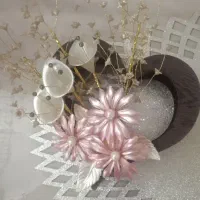 سه سایز گل دیواری