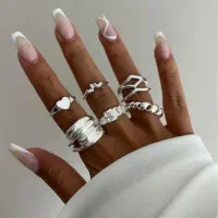 پک انگشتر آبکاری نقره|بدلیجات|اصفهان, نقش جهان|دیوار