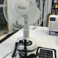 پنکه برقی شارژی با پنل خورشیدی