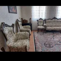 مبل سلطنتی ۹ نفره زیبا باچوب گردو|مبلمان خانگی و میز عسلی|آبیک, |دیوار