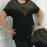 تیشرت یقه پلنگی