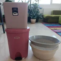 سطل زباله پدالی ، آبکش ، لگن ، ظروف آشپزخانه