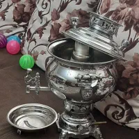 سماور گازی ۱۰ لیتری لبه دار ساده ماندگار|سماور، چای‌ساز، قهوه‌ساز|مشهد, فرهنگیان (شهرک غرب)|دیوار