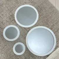 آینه گرد سفید