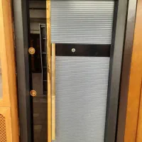 درب ضدسرقت مدل تلفیقی (چوب و شیشه)