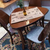 میز و صندلی ناهار خوری 3نفزه چوب راش نونو