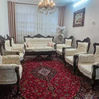 ست مبلمان کلاسیک ۹ نفره با چوب گردو