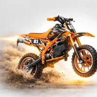 کراس 50 سی سی بچگانه MD نارنجی خاص، ایمن و اتومات