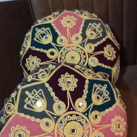 کوسن آینه کاری سنتی قدیمی کار دست ارزان آنتیک