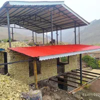 اجرای تخصصی سقف شیبدار شیروانی مرغداری سوله اسکلت