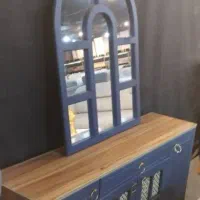 آینه کنسول حصیری|بوفه، ویترین، کنسول|شیراز, سلطان آباد|دیوار