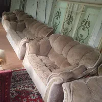 یک دست مبل راحتی ۹نفره همراه میز وسط|مبلمان خانگی و میز عسلی|علی‌آباد کتول, |دیوار