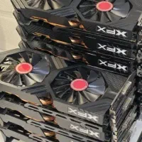 کارت گرافیک RX580 XFX بسیار تمیز پیچ پلمب