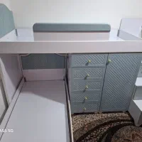 تخت دوطبقه نونو بدون خط و خش  با کمدو 9 تا کشو|تخت و سرویس خواب|تربت جام, مطهری|دیوار