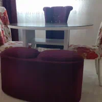 مبل گرد ومیز نهارخوری|مبلمان خانگی و میز عسلی|شیروان (خراسان), |دیوار
