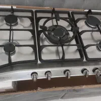 گاز رومیزی توکار ۵ شعله استیل البرز قطعات ایتالیا