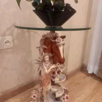 آبنما سنگی طرح فرشته و اسب