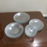 سرویس پیرکس غذا خوری پیرکس۶نفره|ظروف سرو و پذیرایی|تهران, علم و صنعت|دیوار