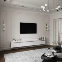 طراحی و اجرای قاب بندی تی وی وال حرفه‌ای