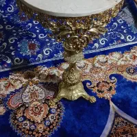 میز تلفن عسلی آلیاژی
