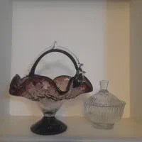 سینی ملامین.قندون.میوه خوری و شیرینی خوری گل دار