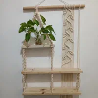 شلف و پرده مکرومه