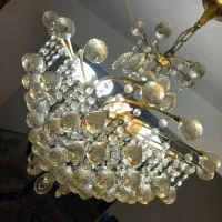 ۲ عدد لوستر کریستالی