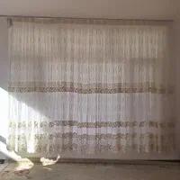 پرده گیپور دار سالم و شیک