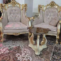 مبل ۹ نفره سلطنتی کاملا سالم|مبلمان خانگی و میز عسلی|کرج, گلشهر|دیوار