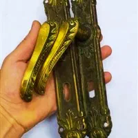 دستیگره درب قدیمی زمان پهلوی تمام برنجی ایتالیایی