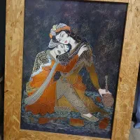 تابلو با قاب چوبی