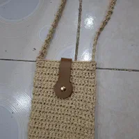 کیف  رافیا دوشی برای  پیاده روی