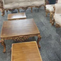 فروش مبل سلطنتی تمیز به همراه میز|مبلمان خانگی و میز عسلی|شیراز, لاله|دیوار