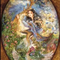 تابلو فرش نیمه کاره بوسه آهو