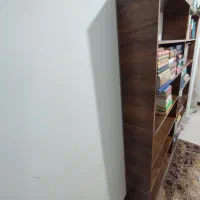 کتابخانه چوبی ام دی اف|کتابخانه، شلف، قفسه‌های دیواری|اندیشه, اندیشه فاز ۱|دیوار